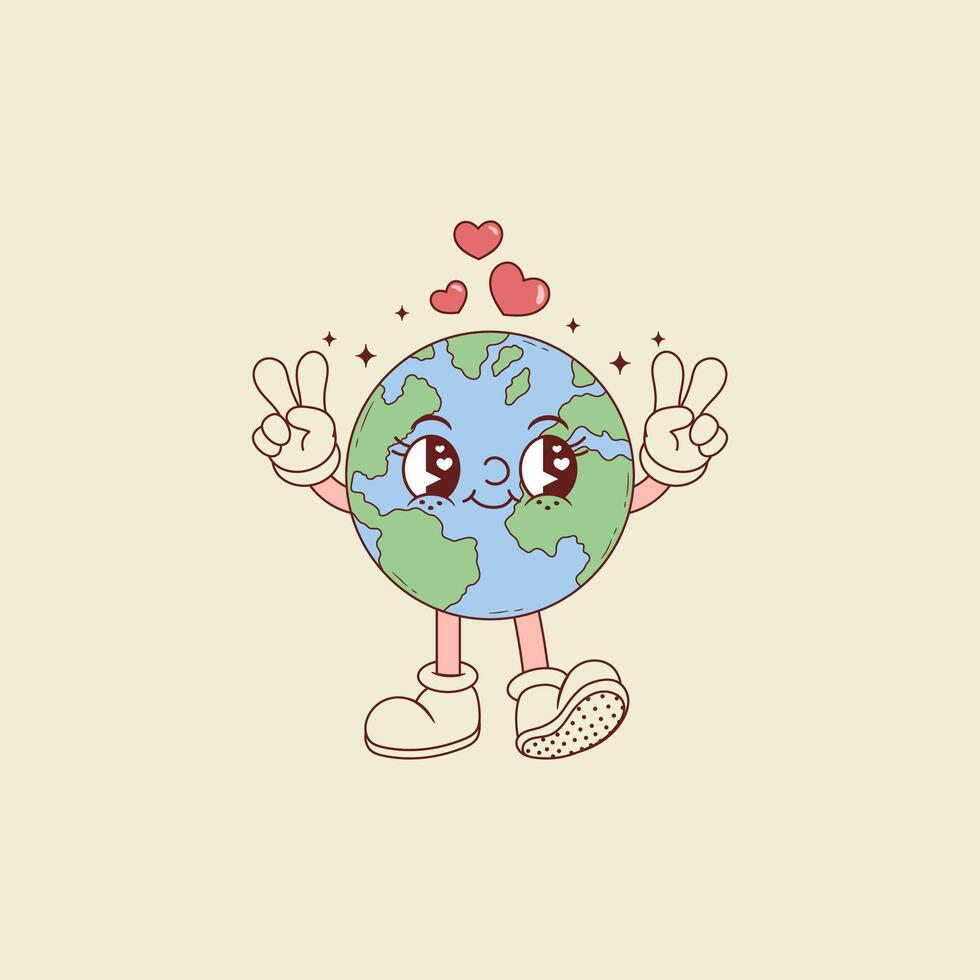 nice illustration of planet earth for holidays vector