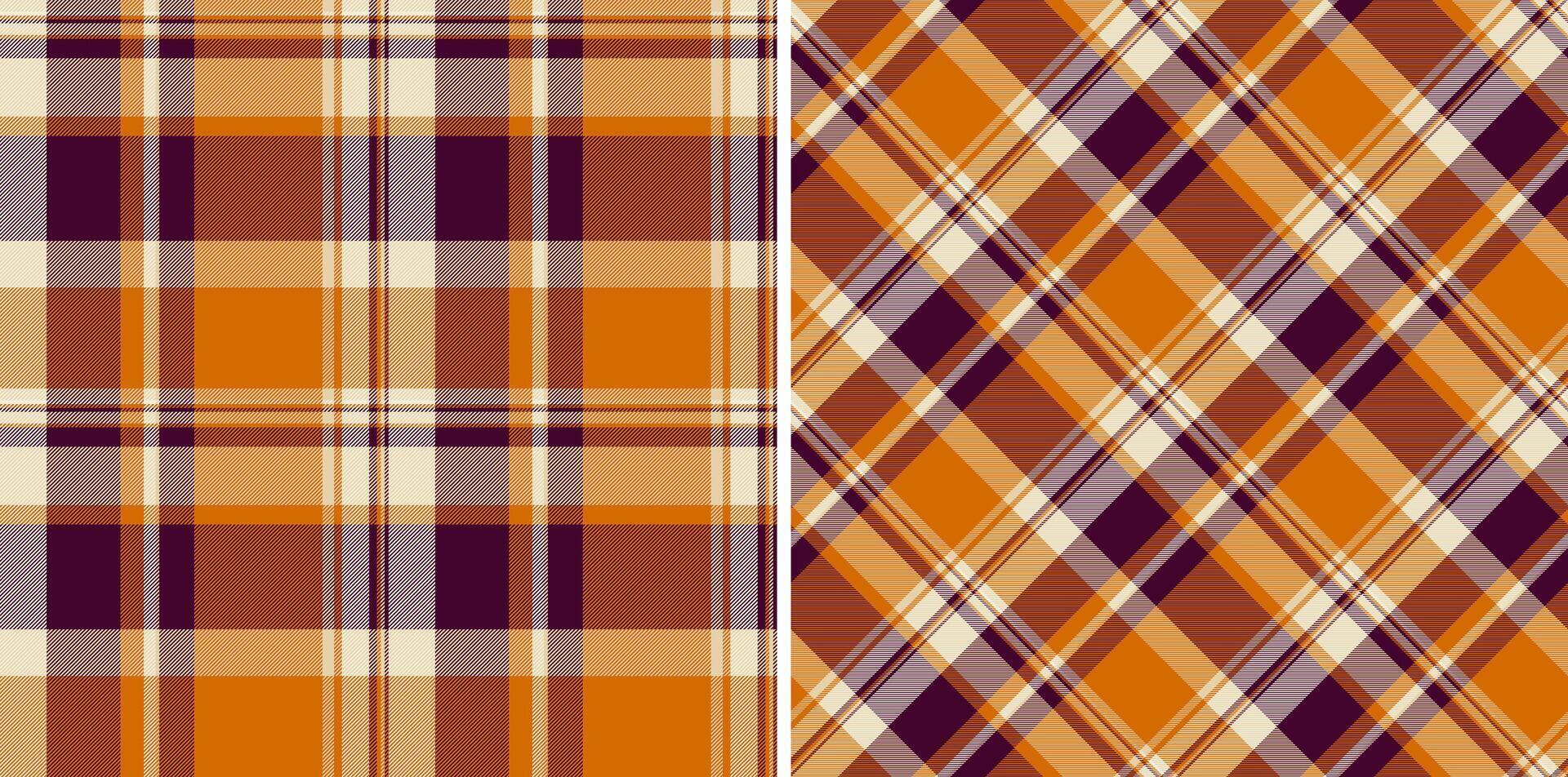 Check seamless fabric of vector tartan textile with a background texture pattern plaid.