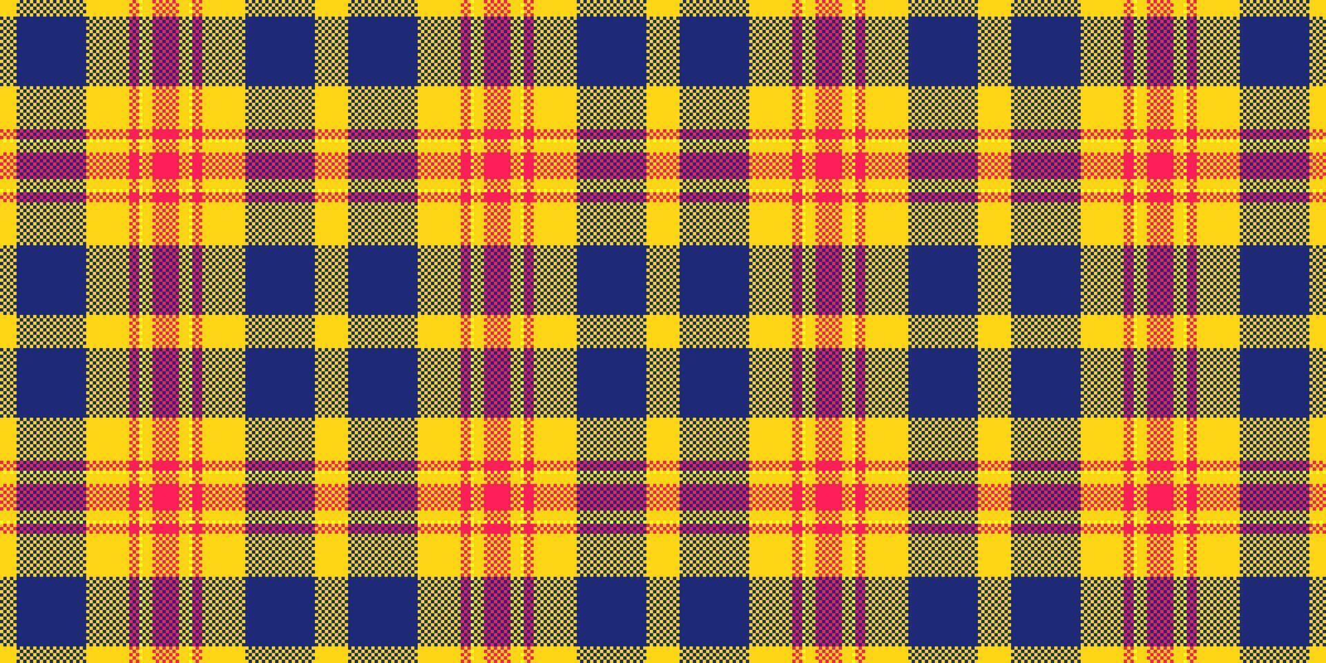 Trade plaid background pattern, softness textile check texture. Floor seamless tartan vector fabric in bright and blue colors.