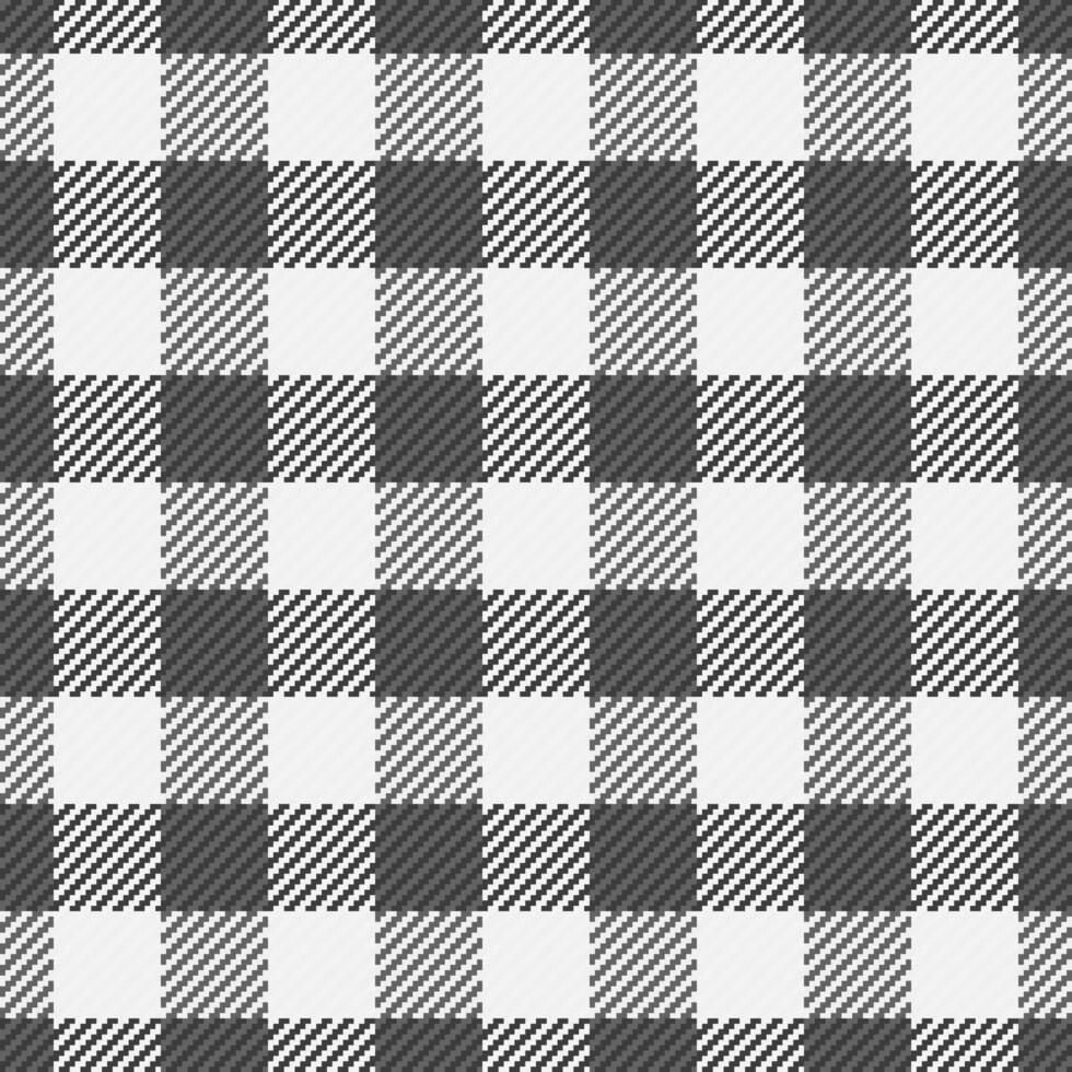 Warm vector fabric textile, holiday texture tartan background. Minimalist plaid seamless pattern check in white and grey colors.