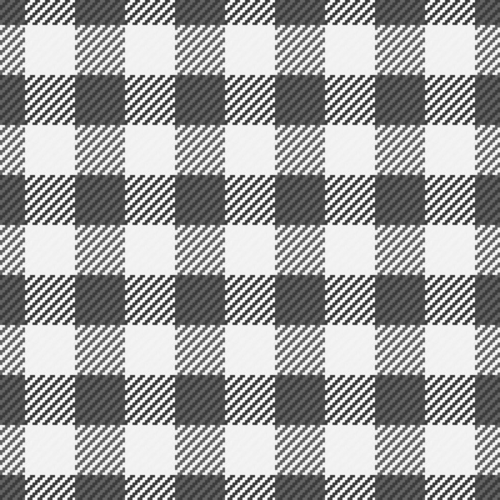 Warm vector fabric textile, holiday texture tartan background. Minimalist plaid seamless pattern check in white and grey colors.