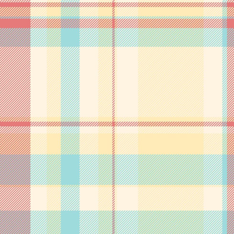Pattern seamless background of textile fabric tartan with a texture plaid vector check.