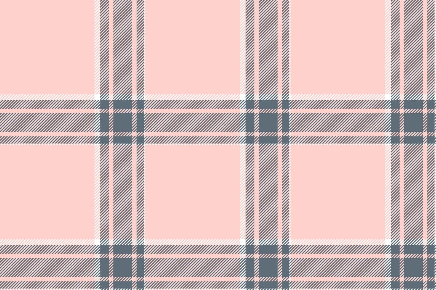 Plaid background, check seamless pattern in pink. Vector fabric texture for textile print, wrapping paper, gift card or wallpaper.