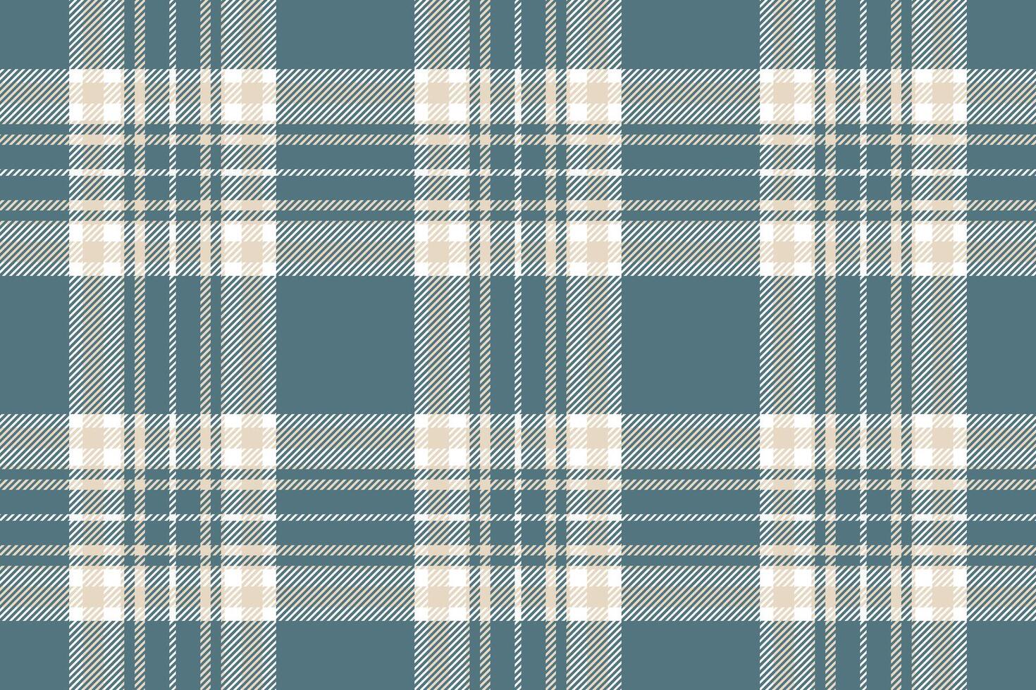 Plaid background, check seamless pattern in blue. Vector fabric texture for textile print, wrapping paper, gift card or wallpaper.