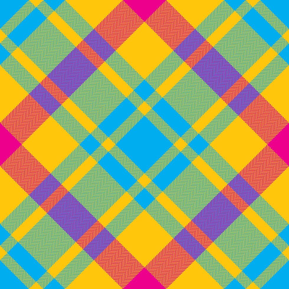 Plaid pattern vector. Check fabric texture. Seamless textile design for clothes, paper print. vector