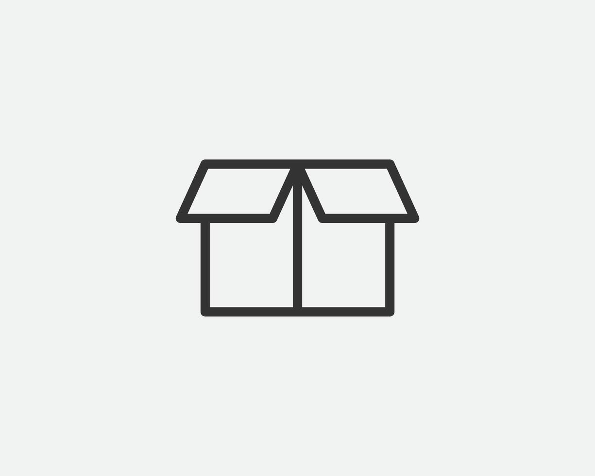 Delivery packaging vector icon. Cargo cardboard box icons. Carton package sign from line geometric shapes.
