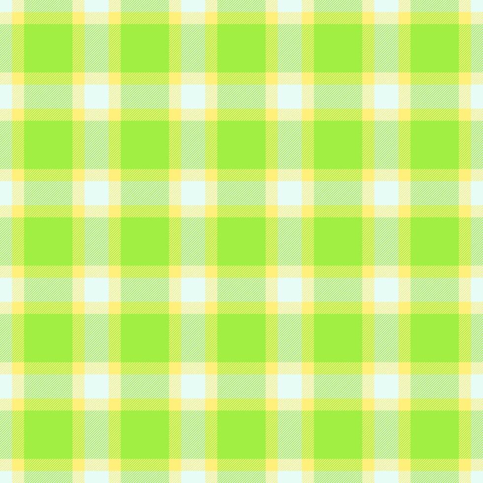 Jacket check tartan plaid, colour pattern background textile. Woven vector seamless texture fabric in green and yellow colors.