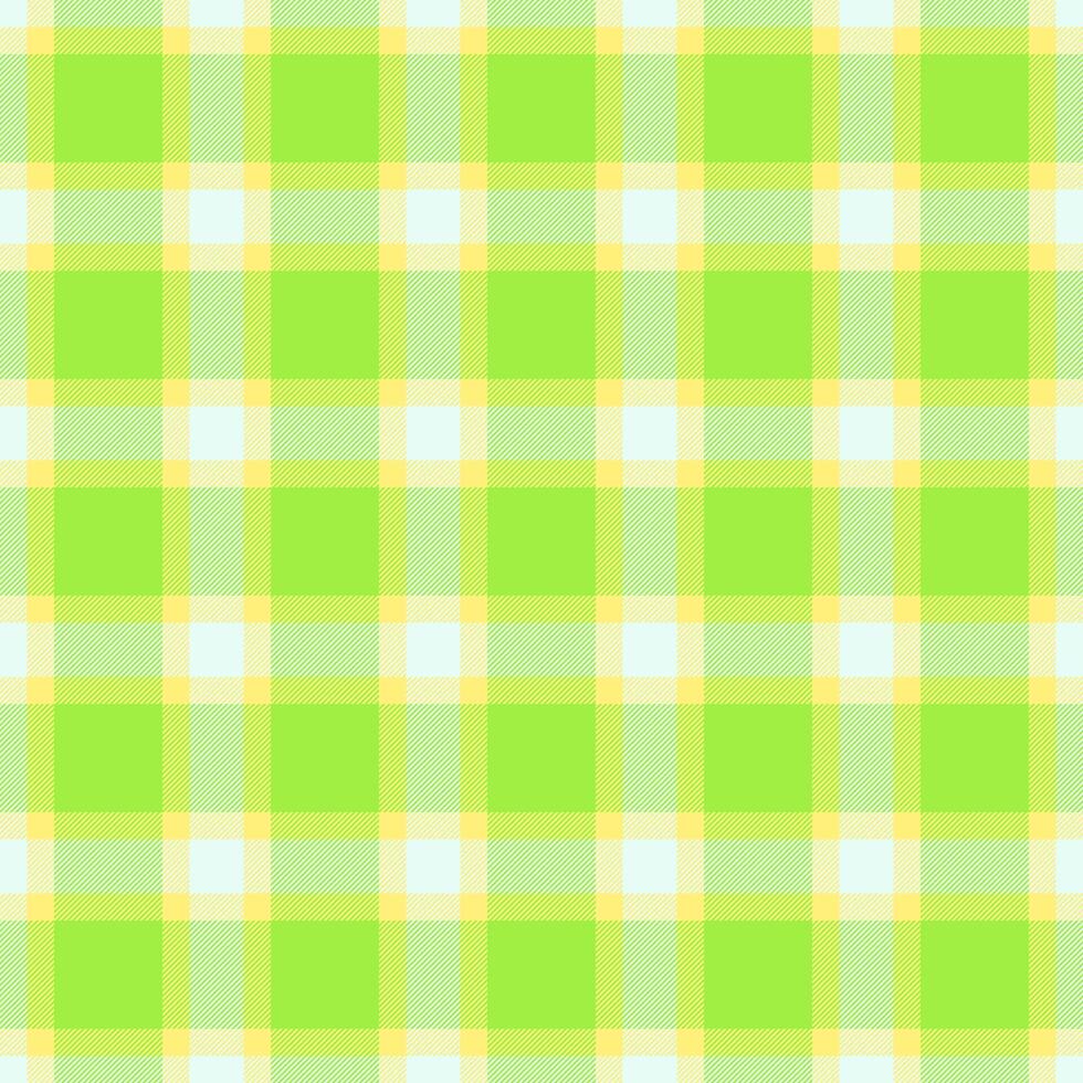 Jacket check tartan plaid, colour pattern background textile. Woven vector seamless texture fabric in green and yellow colors.