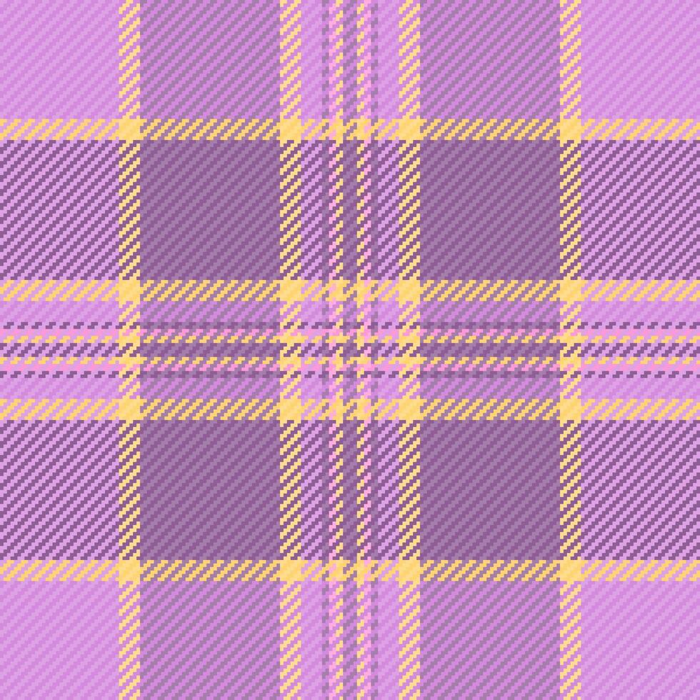 Pano background fabric check, checks seamless tartan plaid. Wedding texture vector textile pattern in purple and pastel colors.