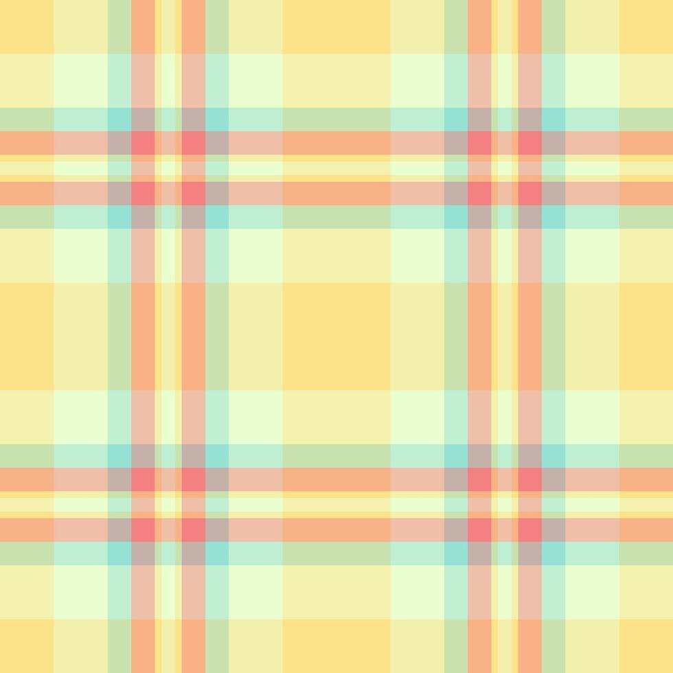 Marriage fabric background plaid, design pattern seamless texture. Ornament tartan check vector textile in light and yellow colors.