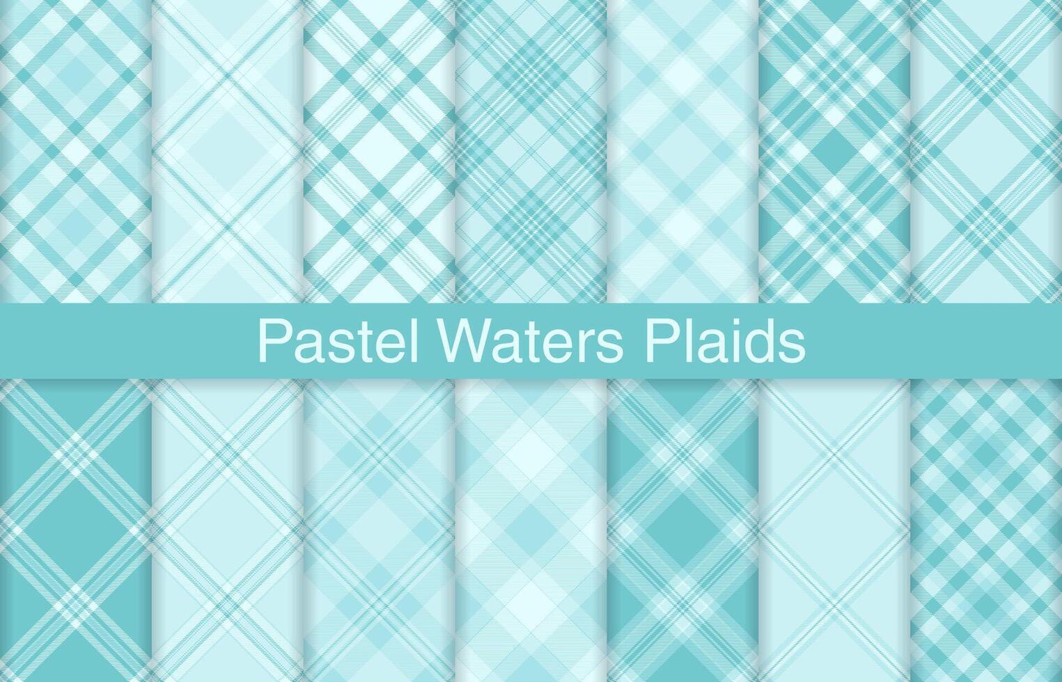 Pastel plaid bundles, textile design, checkered fabric pattern for shirt, dress, suit, wrapping paper print, invitation and gift card. vector