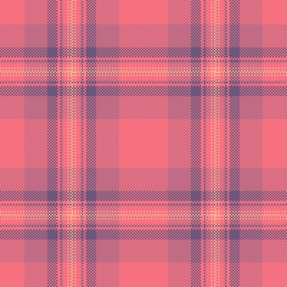 Vector pattern seamless of textile texture fabric with a tartan background plaid check.