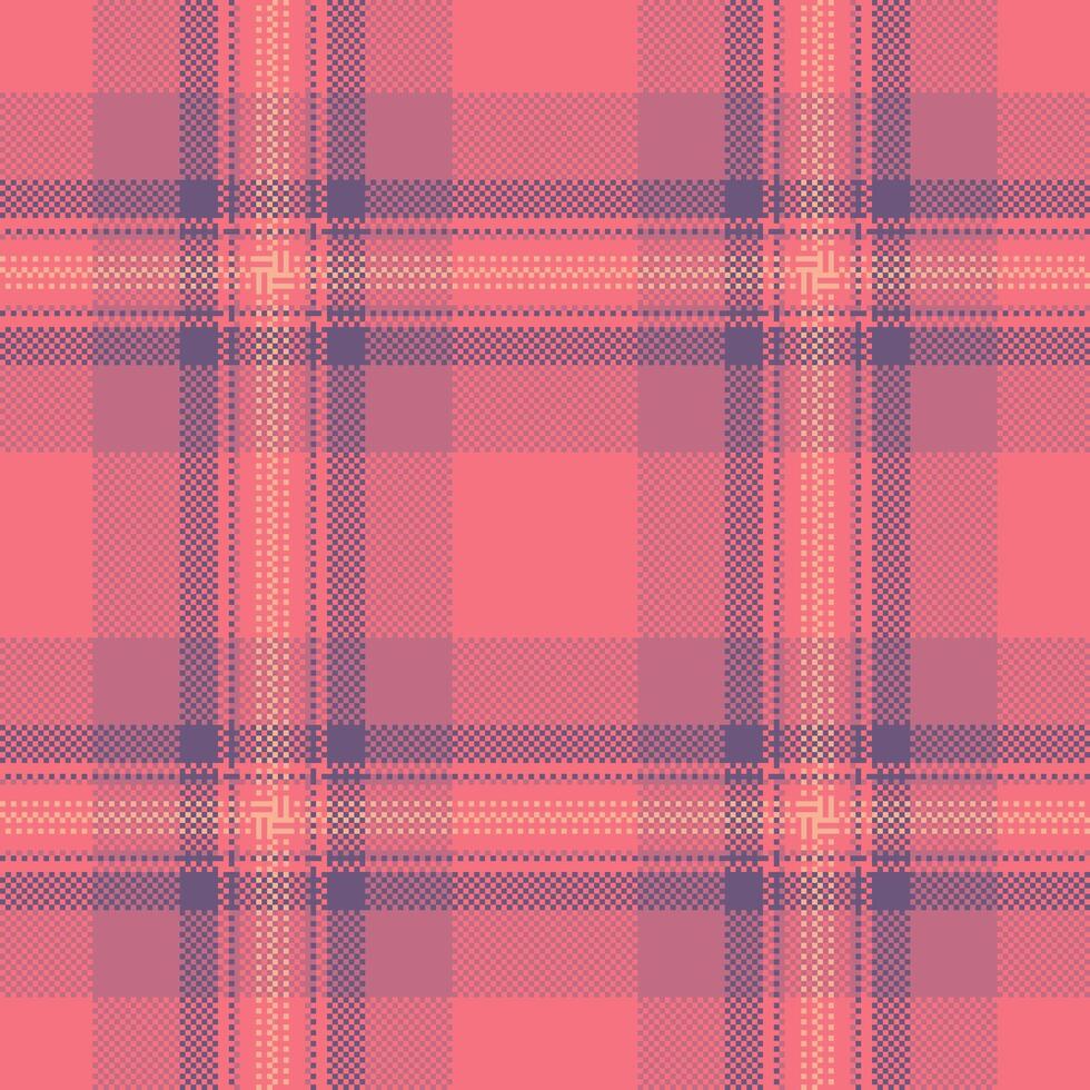 Vector pattern seamless of textile texture fabric with a tartan background plaid check.