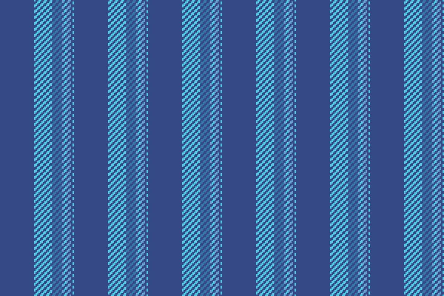 Dining pattern stripe textile, structure vertical seamless texture. Duvet lines fabric background vector in cyan and blue colors.