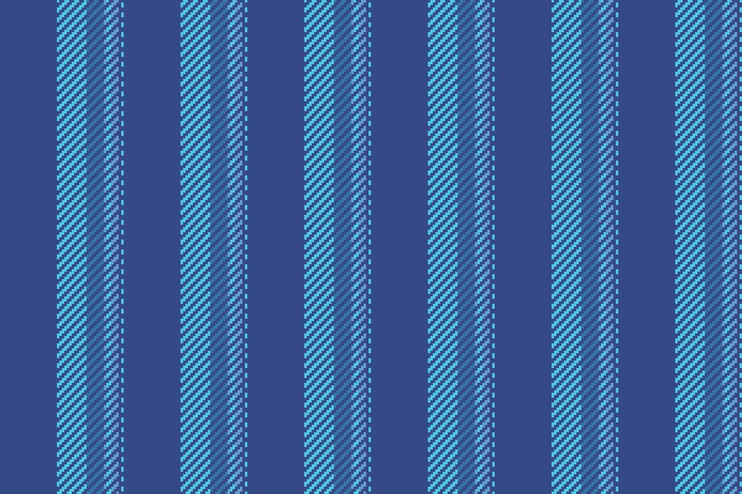 Dining pattern stripe textile, structure vertical seamless texture. Duvet lines fabric background vector in cyan and blue colors.