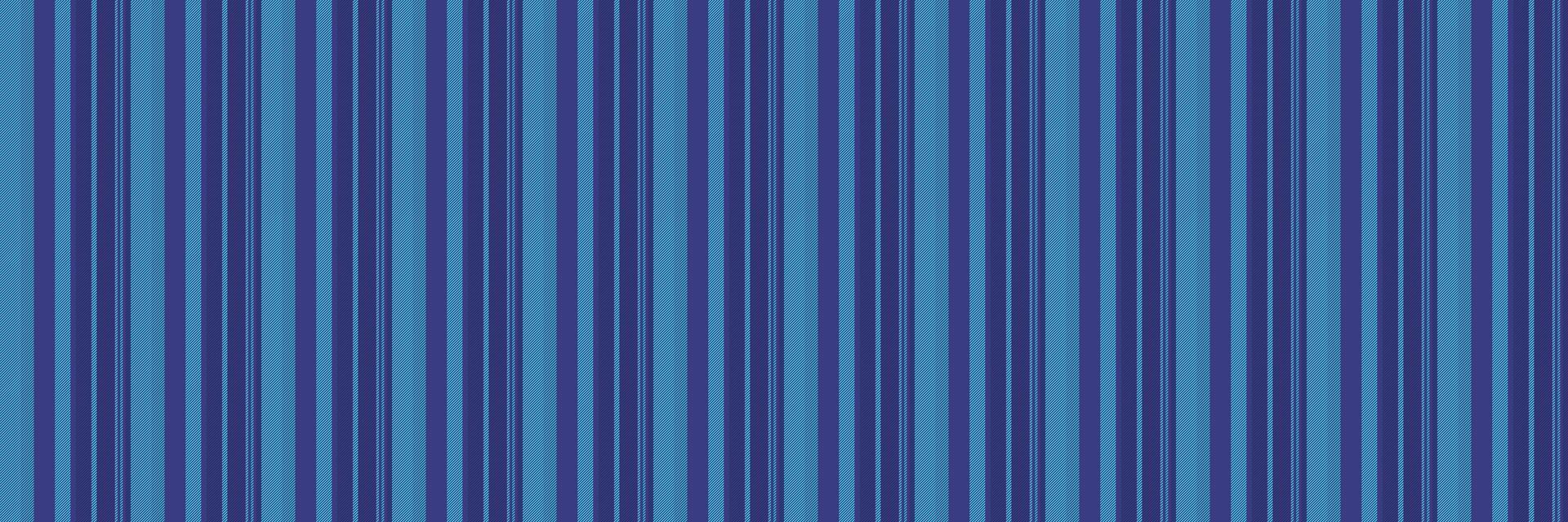 Piece lines background pattern, advertising textile vertical vector. Vibrant texture fabric seamless stripe in blue and cyan colors. vector