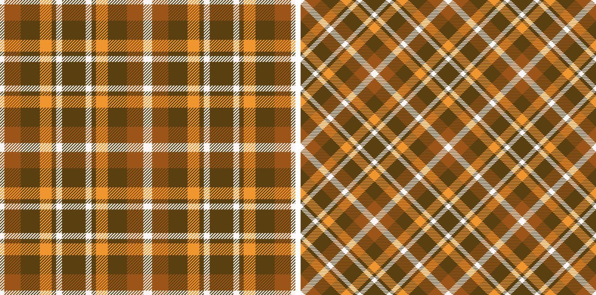 Seamless background texture of check plaid pattern with a textile fabric tartan vector. vector