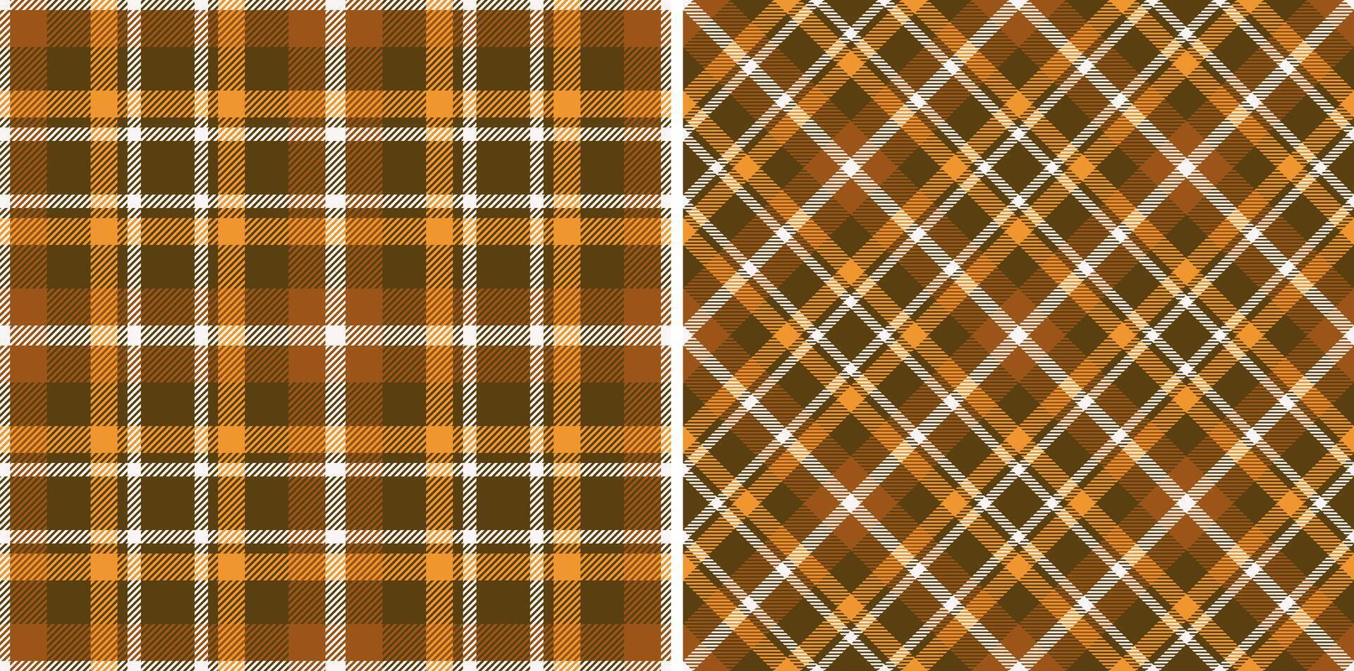 Seamless background texture of check plaid pattern with a textile fabric tartan vector. vector