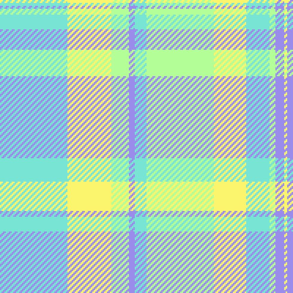 Fabric texture vector of seamless check textile with a tartan pattern plaid background.