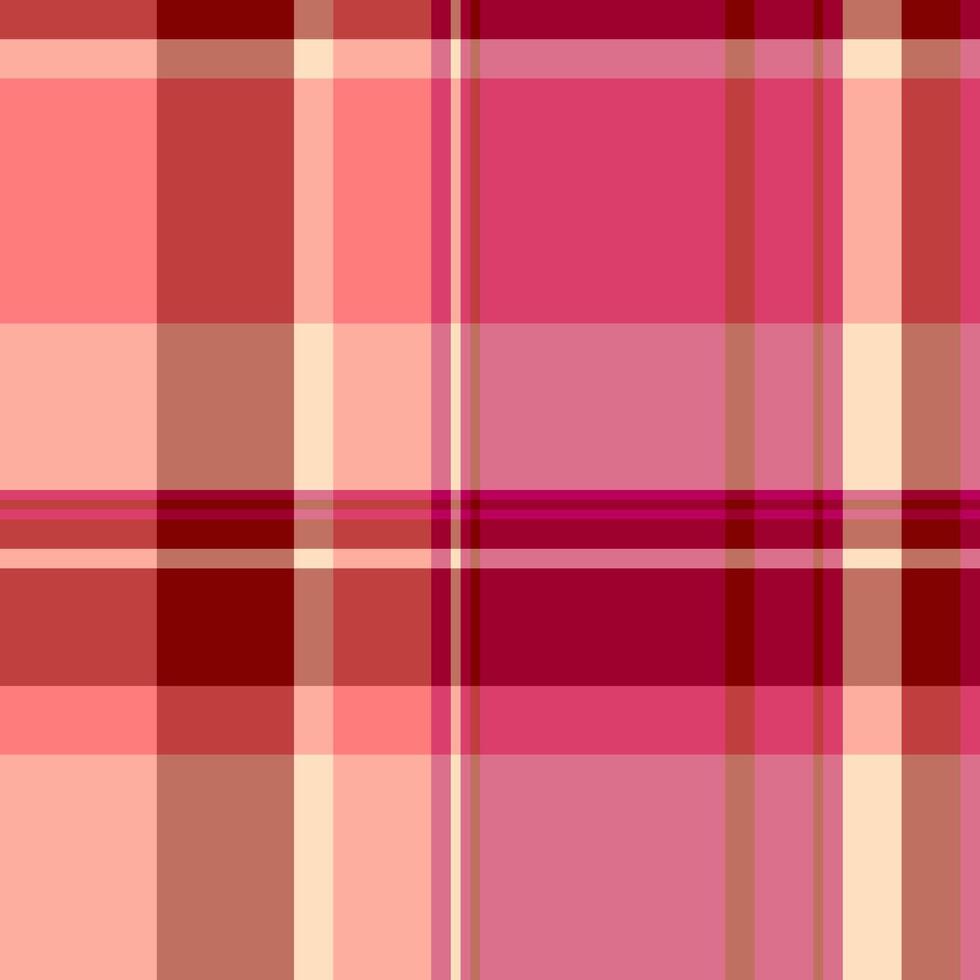 Fabric plaid textile of background tartan check with a texture vector seamless pattern.