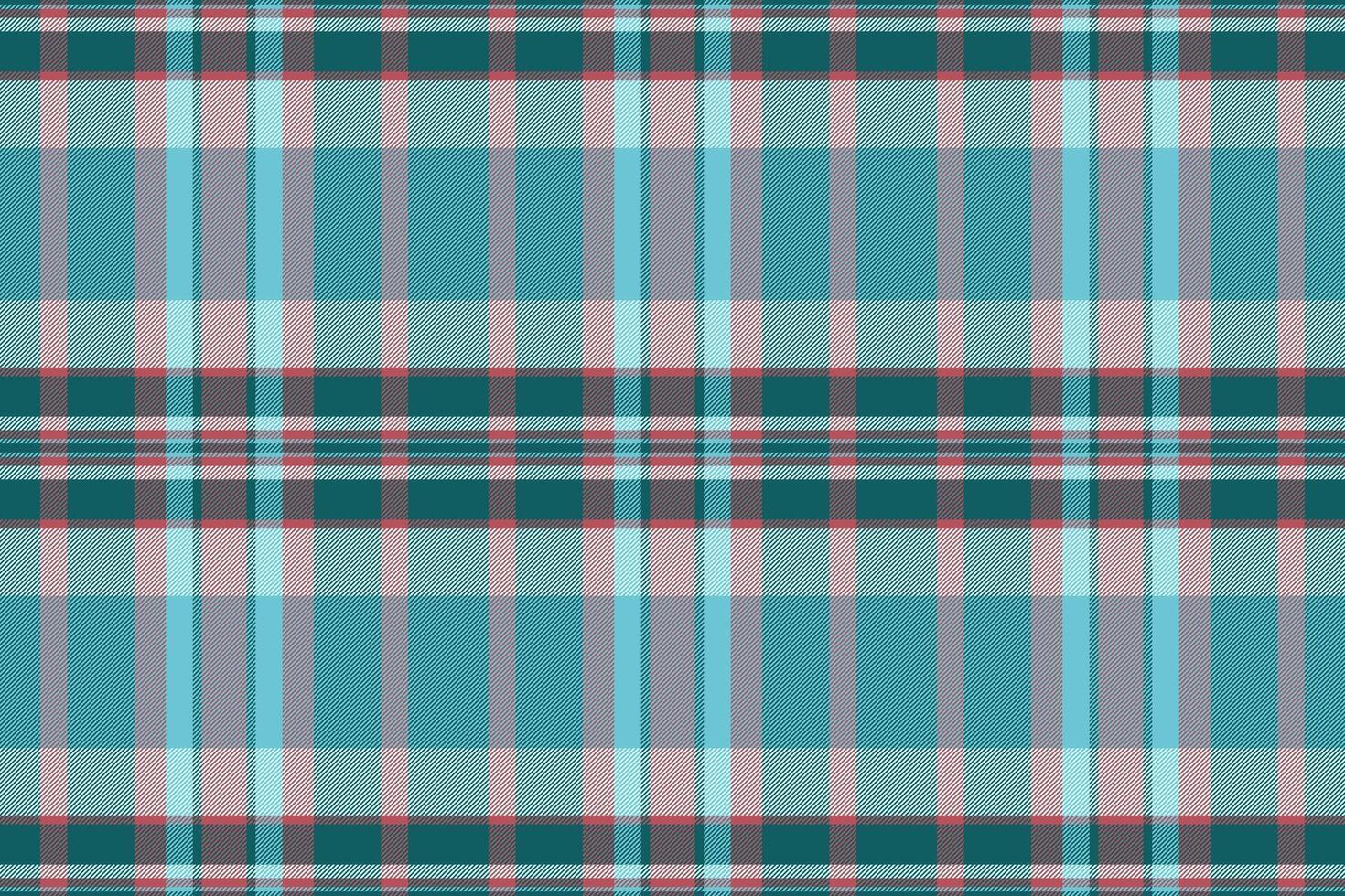 Background fabric pattern of seamless tartan plaid with a vector textile texture check.