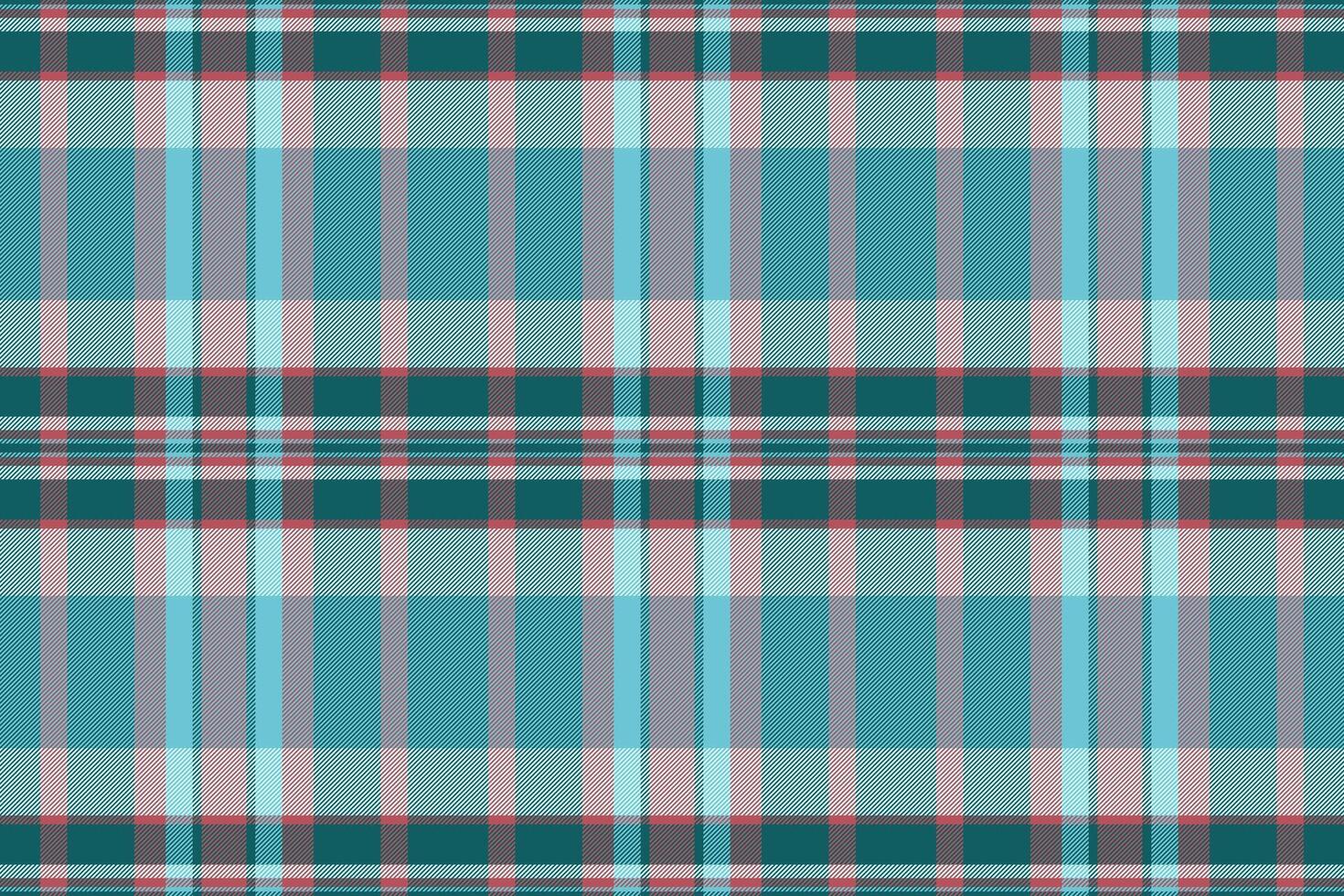 Background fabric pattern of seamless tartan plaid with a vector textile texture check.