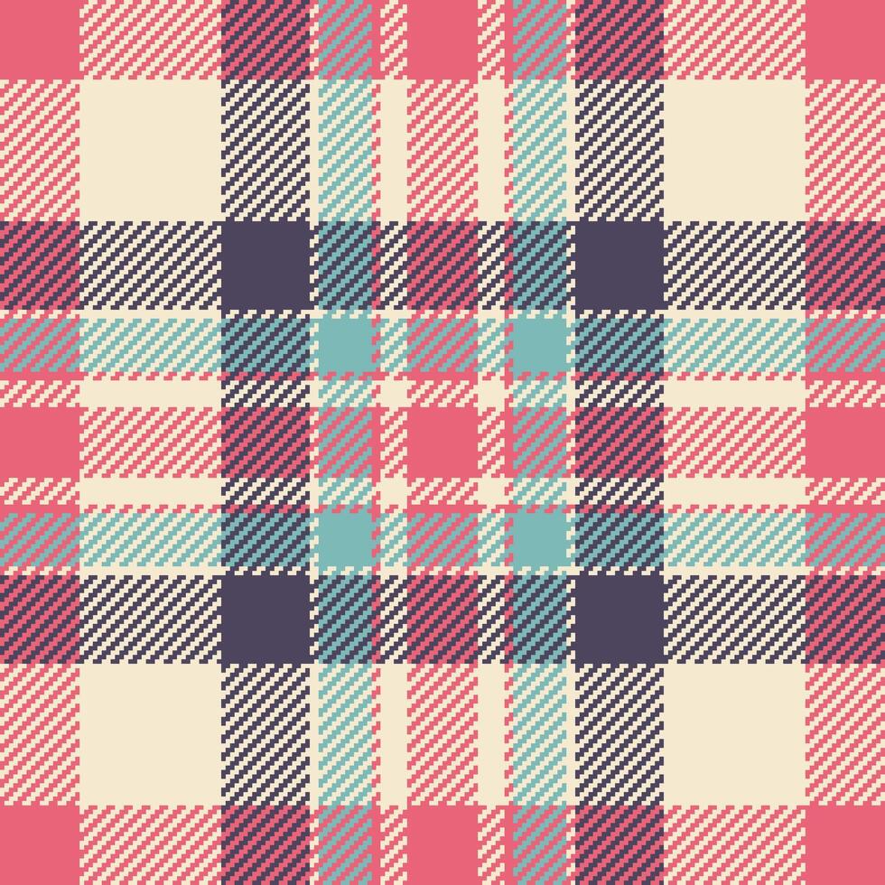 Textile design of textured plaid. Checkered fabric pattern swatch for shirt, dress, suit, wrapping paper print, invitation and gift card. vector