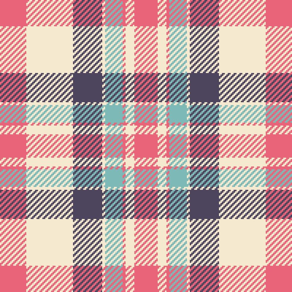 Textile design of textured plaid. Checkered fabric pattern swatch for shirt, dress, suit, wrapping paper print, invitation and gift card. vector