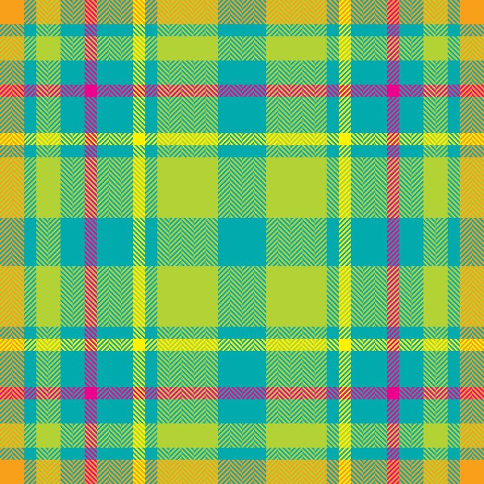 Plaid check pattern. Seamless fabric texture. Tartan textile print. vector