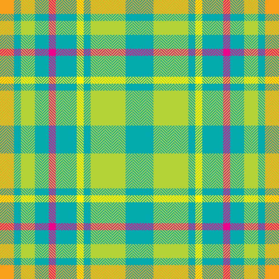 Plaid check pattern. Seamless fabric texture. Tartan textile print. vector