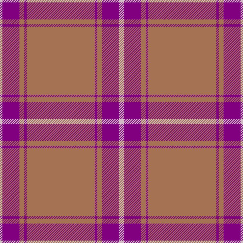 Plaid seamless pattern. Check fabric texture. Vector textile print.