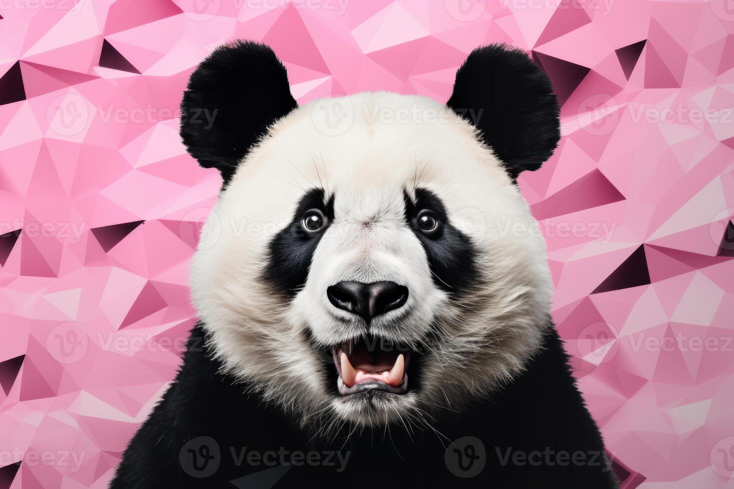 AI generated Enchanting Panda mockup background. Generate Ai photo