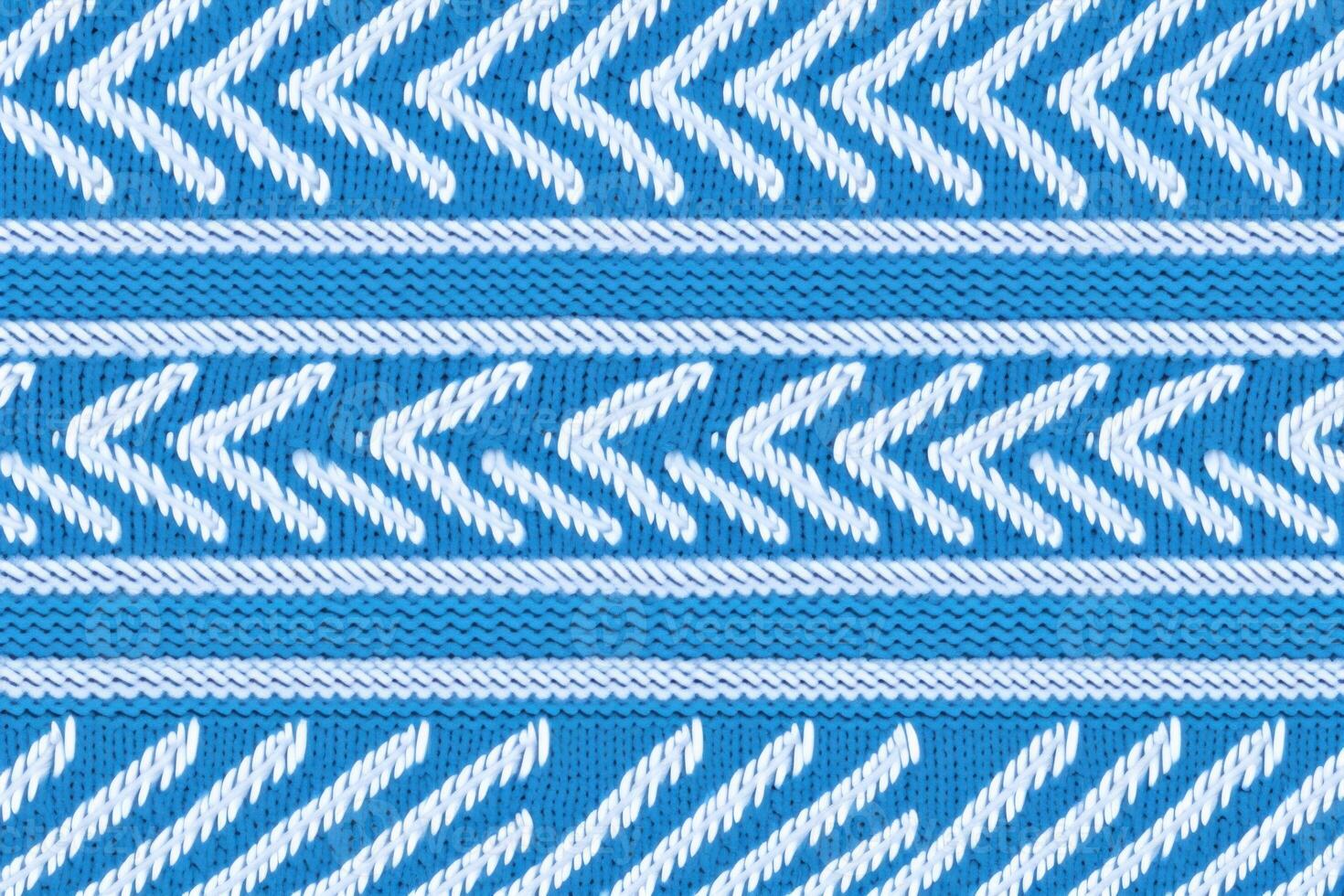AI generated Cozy Blue sweater pattern. Generate Ai photo