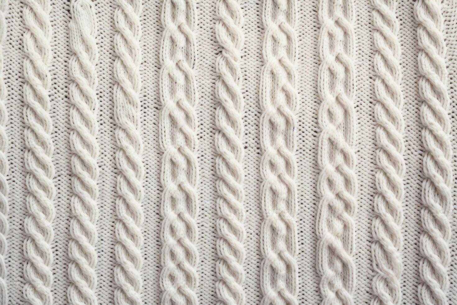 AI generated Cozy White sweater. Generate Ai photo