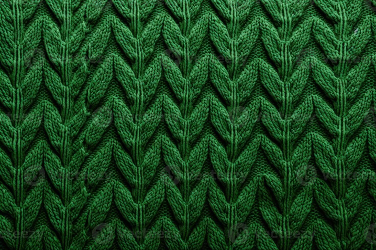 AI generated Vibrant Green sweater pattern. Generate Ai photo