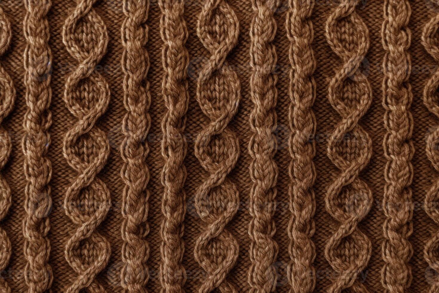 AI generated Warm Brown pattern sweater. Generate Ai photo