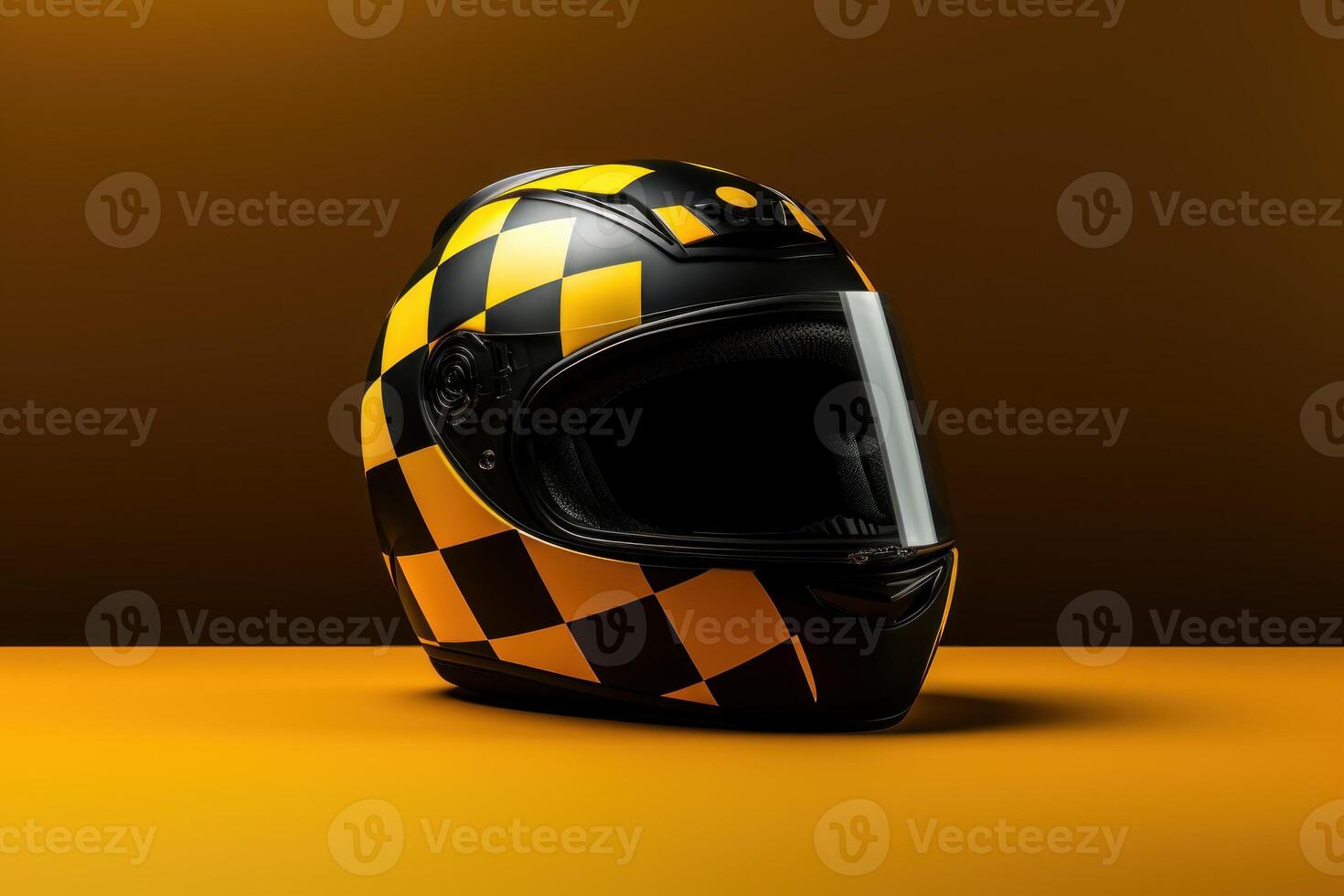 AI generated Innovative Motorcycle helmet mockup. Generate Ai photo