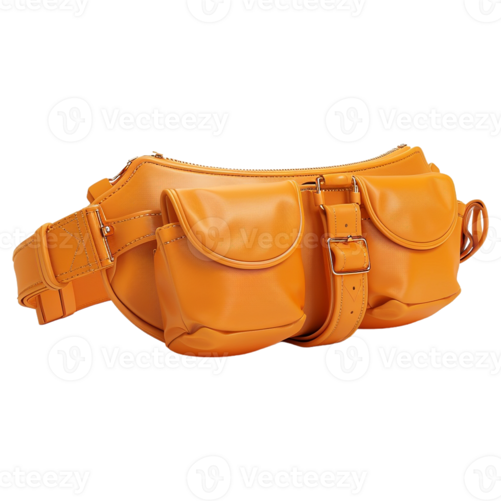 AI generated 3D Rendering of a Travel Pocket Bag on Transparent Background - Ai Generated png