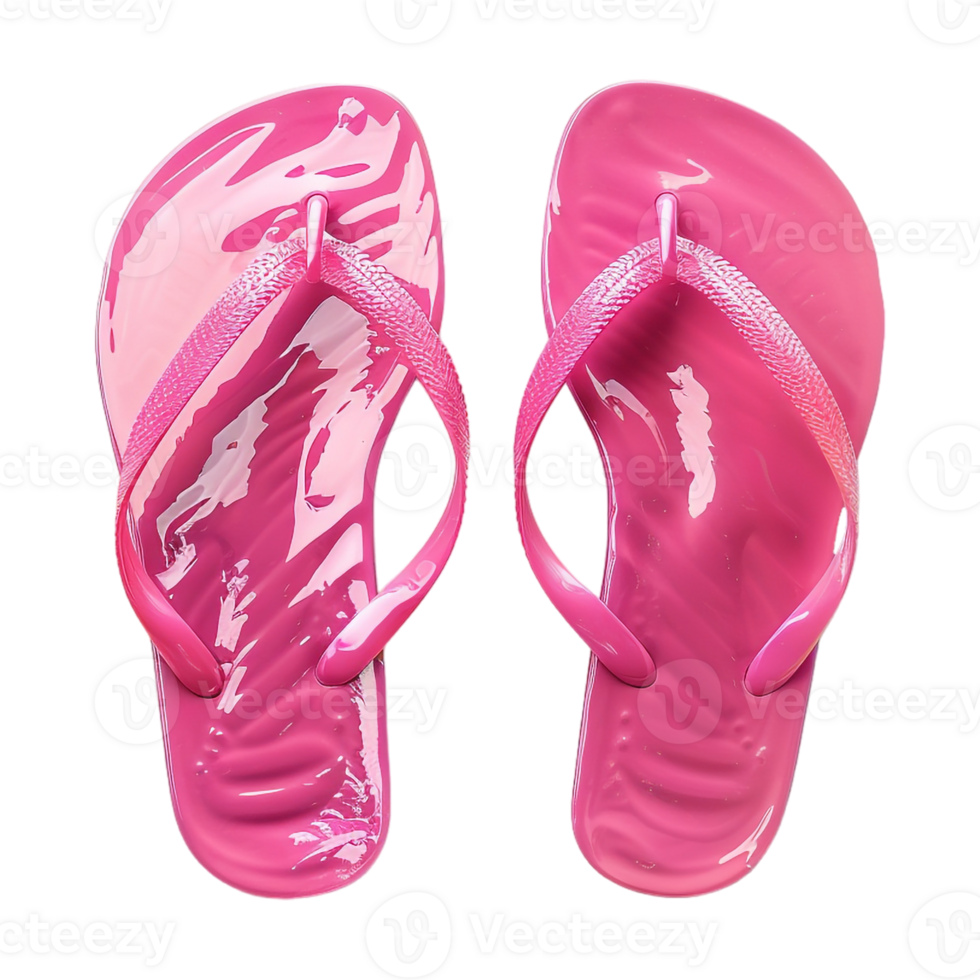 AI generated 3D Rendering of a Plastic Slippers on Transparent Background - Ai Generated png