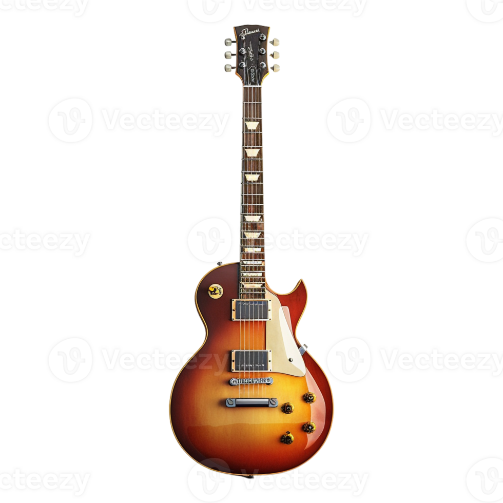 AI generated 3D Rendering of a Guitar on Transparent Background - Ai Generated png