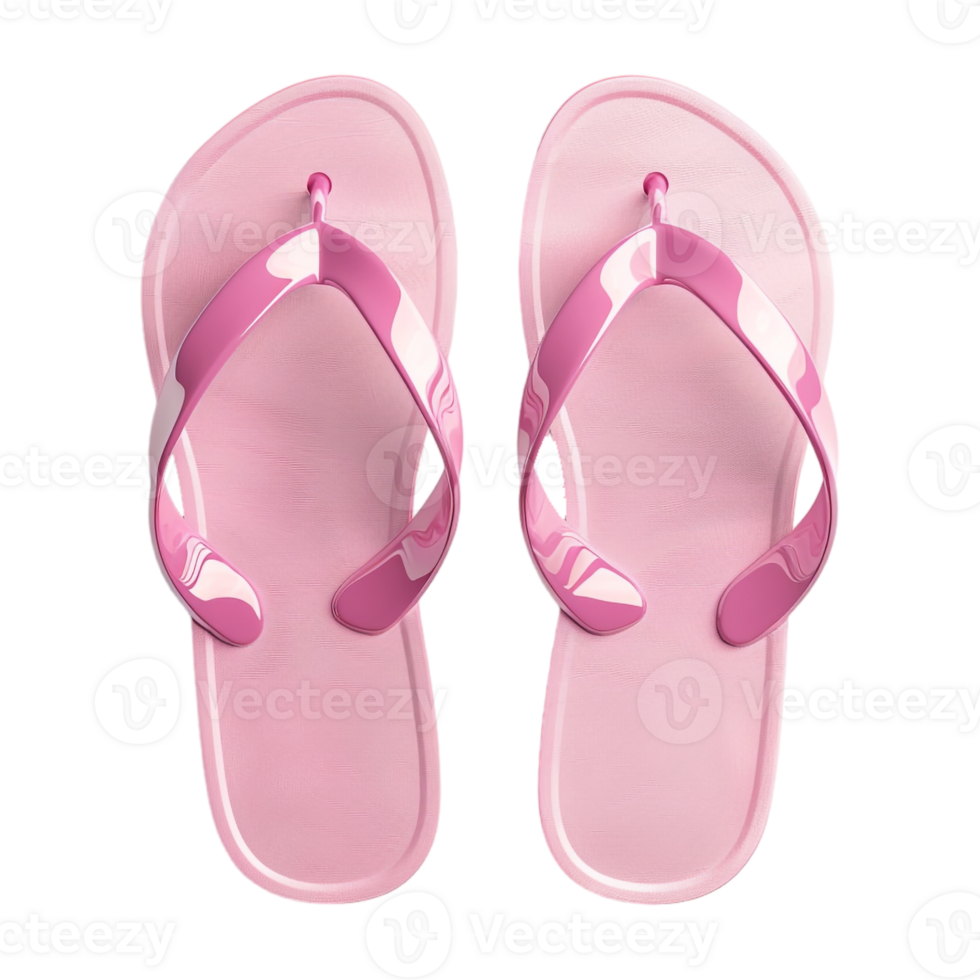 AI generated 3D Rendering of a Plastic Slippers on Transparent Background - Ai Generated png