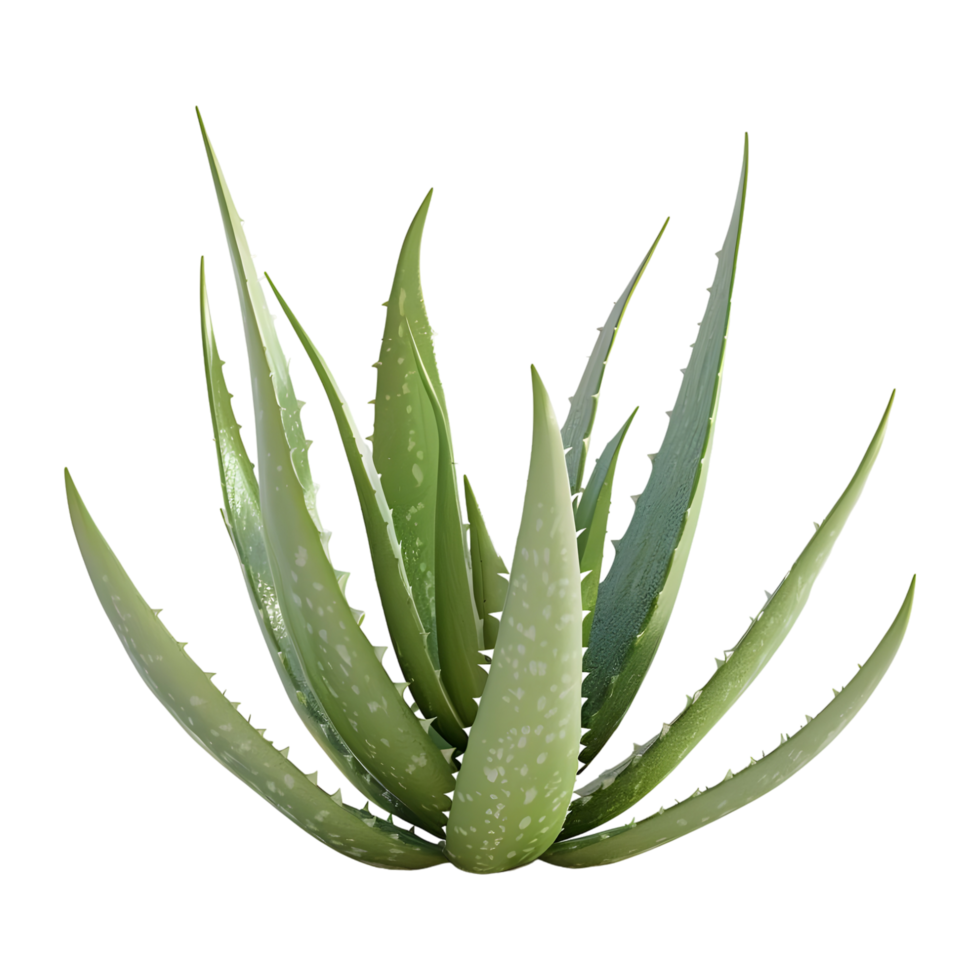 AI generated 3D Rendering of a Aloe Vera in a Pot on Transparent Background - Ai Generated png