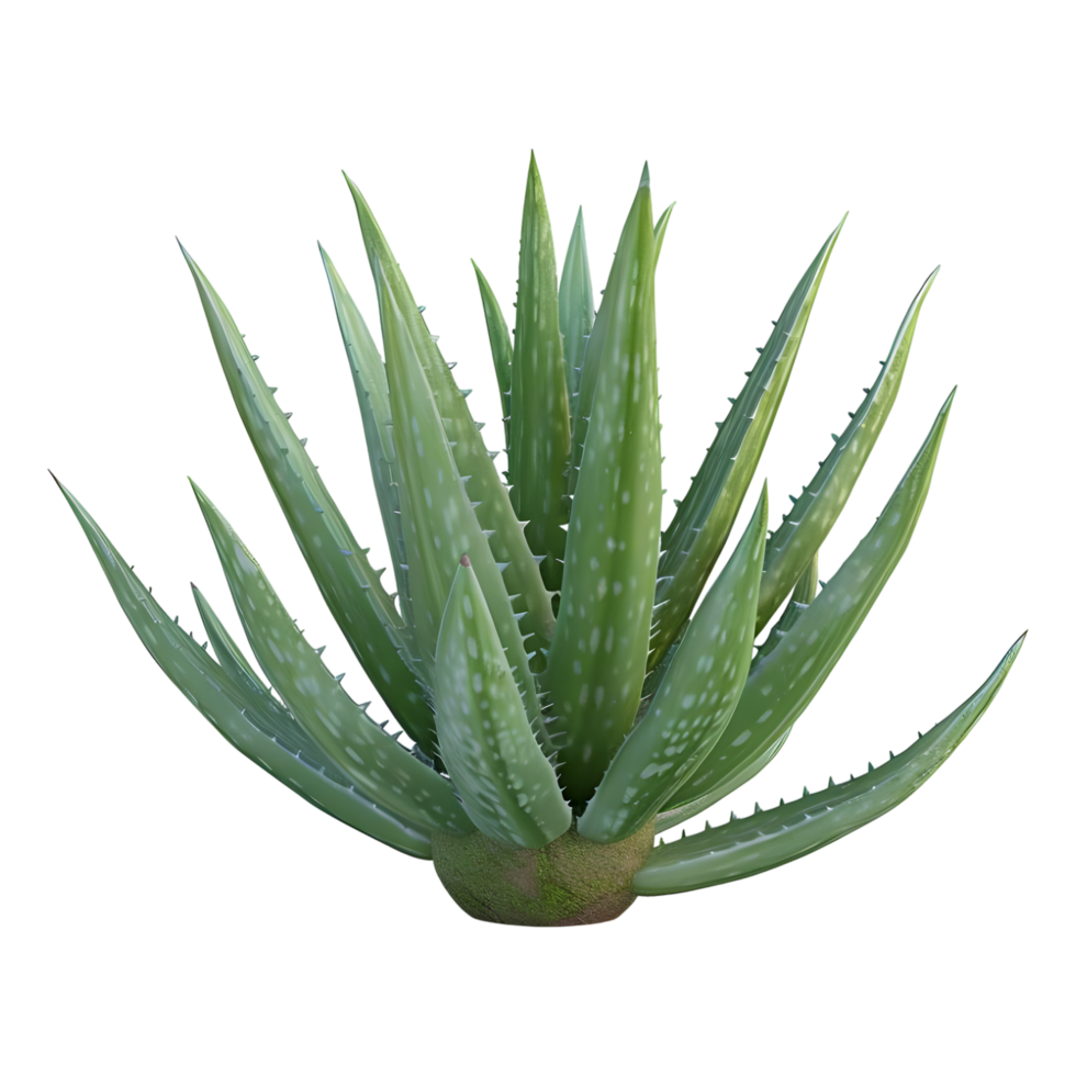 AI generated 3D Rendering of a Aloe Vera in a Pot on Transparent Background - Ai Generated png