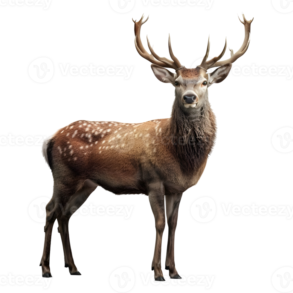 AI generated 3D Rendering of a Jungle Deer on Transparent Background - Ai Generated png