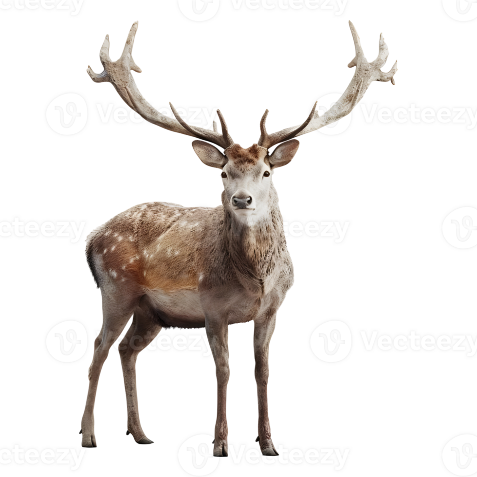 AI generated 3D Rendering of a Jungle Deer on Transparent Background - Ai Generated png