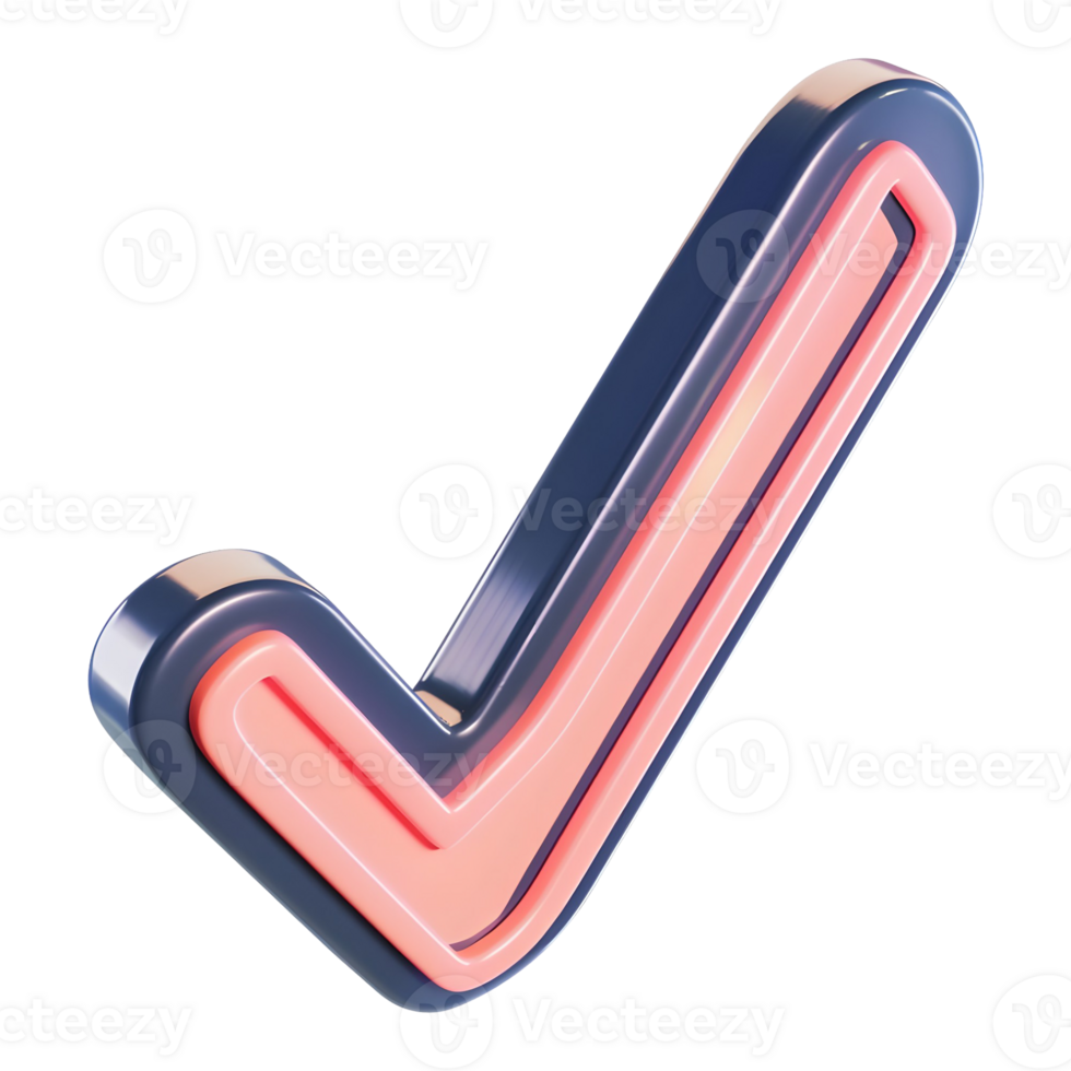 ai gegenereerd 3d renderen van een Kruis aan teken Aan transparant achtergrond - ai gegenereerd png