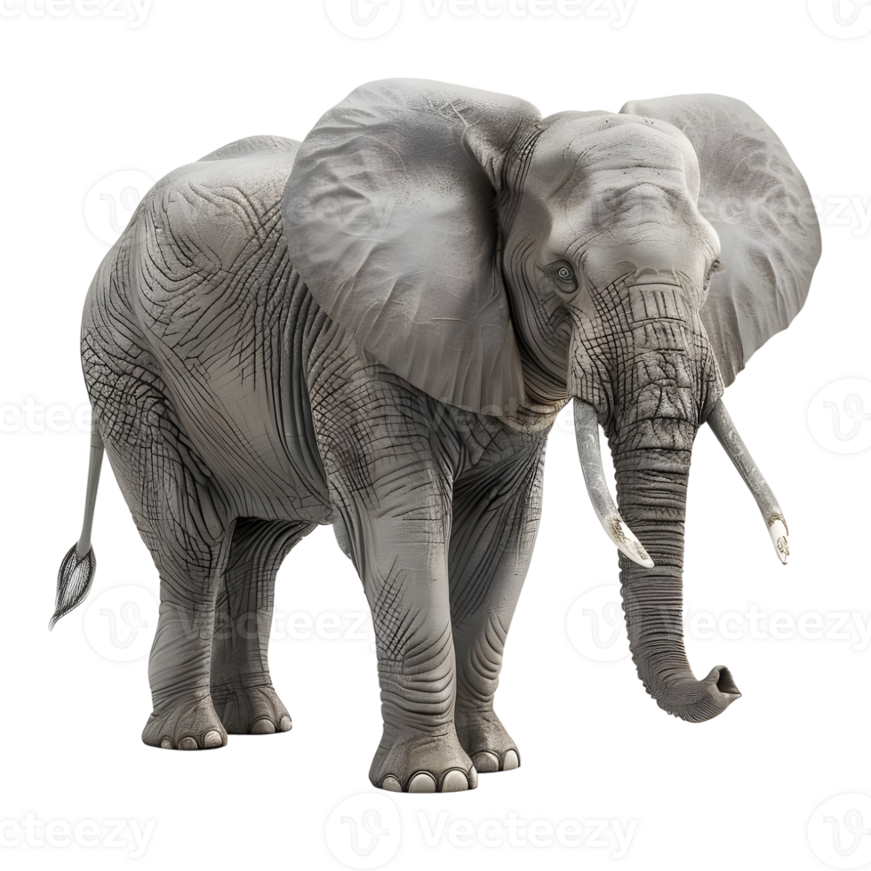 AI generated Giant Elephant on Transparent background - Ai Generated png