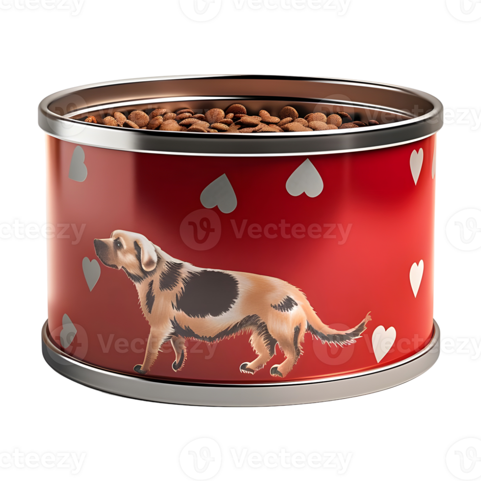 AI generated 3D Rendering of a Dog Food on Transparent Background - Ai Generated png
