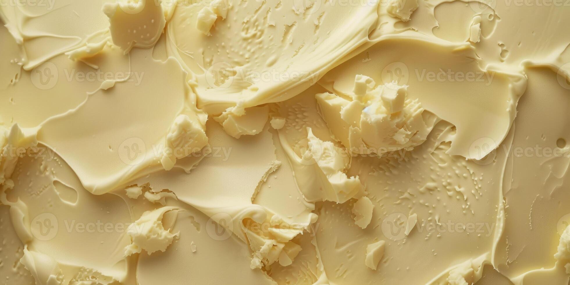 ai generado textura de mantequilla o vainilla hielo crema. crema superficie foto