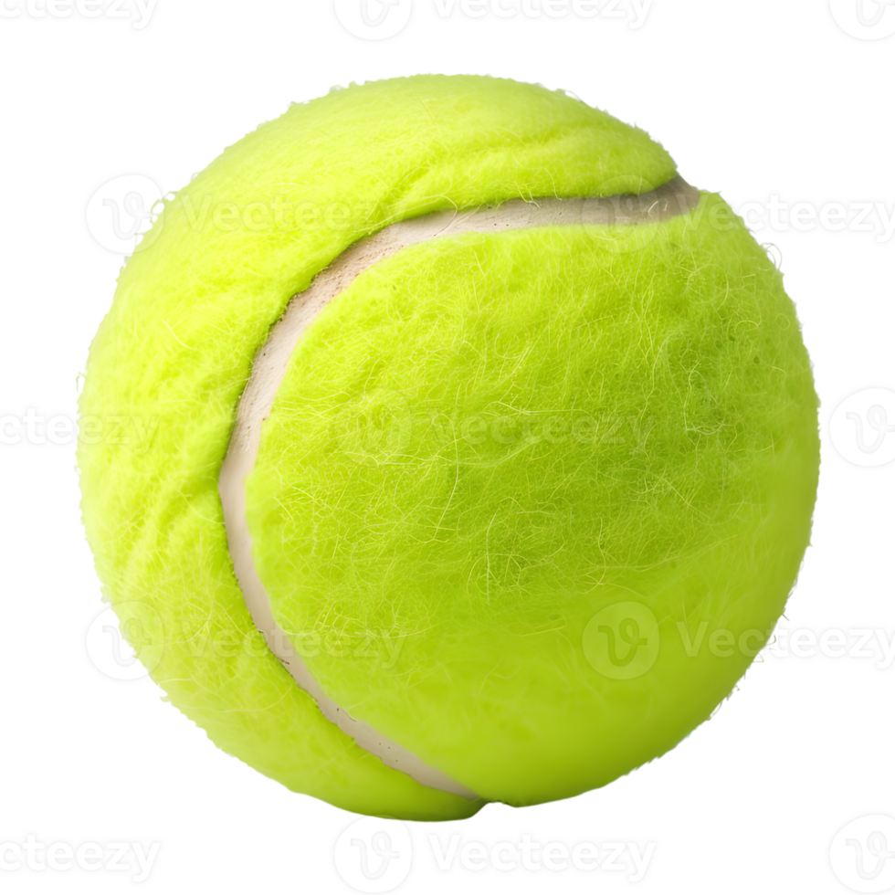 AI generated 3D Rendering of a Tennis Ball on Transparent Background - Ai Generated png